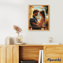 Carica l'immagine nel visualizzatore di Gallery, Dipingere con i numeri - Coppia romantica al mare
