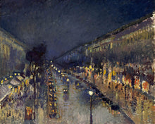 Carica l'immagine nel visualizzatore di Gallery, Dipingere con i numeri - Boulevard Montmartre di notte - Pissarro Figured'Art