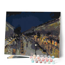 Carica l'immagine nel visualizzatore di Gallery, Dipingere con i numeri - Boulevard Montmartre di notte - Pissarro