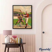 Carica l'immagine nel visualizzatore di Gallery, Dipingere con i numeri - Giocatori di baseball retrò