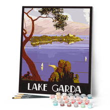 Carica l'immagine nel visualizzatore di Gallery, Dipingere con i numeri - Lago di Garda