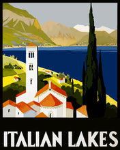Carica l'immagine nel visualizzatore di Gallery, Dipingere con i numeri - Poster vintage dei laghi italiani Figured'Art