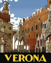 Carica l'immagine nel visualizzatore di Gallery, Dipingere con i numeri - Poster vintage di Verona Figured'Art
