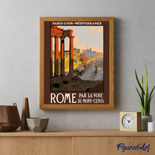 Carica l'immagine nel visualizzatore di Gallery, Dipingere con i numeri - Poster vintage di Roma