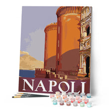 Carica l'immagine nel visualizzatore di Gallery, Dipingere con i numeri - Poster vintage di Napoli