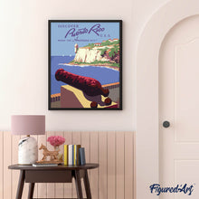 Carica l'immagine nel visualizzatore di Gallery, Dipingere con i numeri - Poster vintage di Porto Rico