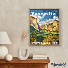 Carica l'immagine nel visualizzatore di Gallery, Dipingere con i numeri - Parco nazionale di Yosemite
