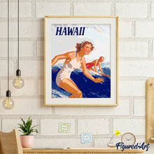 Carica l'immagine nel visualizzatore di Gallery, Dipingere con i numeri - Surfiste alle Hawaii