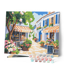 Carica l'immagine nel visualizzatore di Gallery, Dipingere con i numeri - Via dei fiori soleggiata