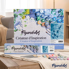 Carica l'immagine nel visualizzatore di Gallery, Dipingere con i numeri - Farfalle blu sull’acqua