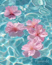 Carica l'immagine nel visualizzatore di Gallery, Dipingere con i numeri - Fiori di ciliegio sull'acqua Figured'Art