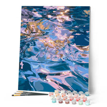 Carica l'immagine nel visualizzatore di Gallery, Dipingere con i numeri - Riflessi sull’acqua color opale
