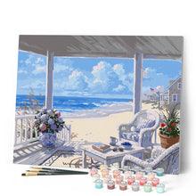 Carica l'immagine nel visualizzatore di Gallery, Dipingere con i numeri - Portico sulla costa