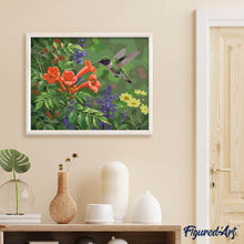 Carica l'immagine nel visualizzatore di Gallery, Dipingere con i numeri - Paradiso dei colibrì