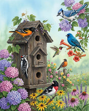 Carica l'immagine nel visualizzatore di Gallery, Dipingere con i numeri - Giardino delle casette per uccelli Figured'Art