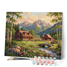 Carica l'immagine nel visualizzatore di Gallery, Dipingere con i numeri - Chalet alpino da sogno