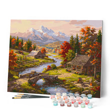 Carica l'immagine nel visualizzatore di Gallery, Dipingere con i numeri - Autunno sul fiume