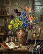 Carica l'immagine nel visualizzatore di Gallery, Dipingere con i numeri - Floreale senza tempo Figured'Art