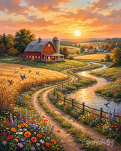 Carica l'immagine nel visualizzatore di Gallery, Dipingere con i numeri - Strada di campagna Figured'Art