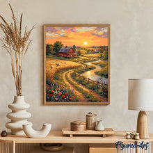 Carica l'immagine nel visualizzatore di Gallery, Dipingere con i numeri - Strada di campagna