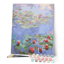 Carica l'immagine nel visualizzatore di Gallery, Dipingere con i numeri - Ninfee rosse, Monet