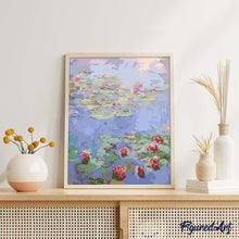 Carica l'immagine nel visualizzatore di Gallery, Dipingere con i numeri - Ninfee rosse, Monet