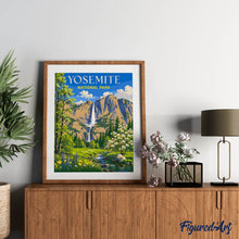Carica l'immagine nel visualizzatore di Gallery, Dipingere con i numeri - Parco nazionale di Yosemite, Cascata Vernal - California