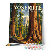 Carica l'immagine nel visualizzatore di Gallery, Dipingere con i numeri - Parco nazionale di Yosemite, Mariposa Grove - California