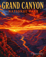 Carica l'immagine nel visualizzatore di Gallery, Dipingere con i numeri - Parco nazionale del Grand Canyon, scogliere desertiche - Arizona Figured'Art