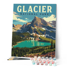 Carica l'immagine nel visualizzatore di Gallery, Dipingere con i numeri - Glacier National Park - Montana