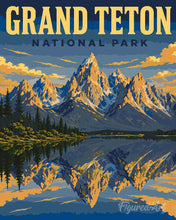 Carica l'immagine nel visualizzatore di Gallery, Dipingere con i numeri - Parco nazionale del Grand Teton - Wyoming Figured'Art