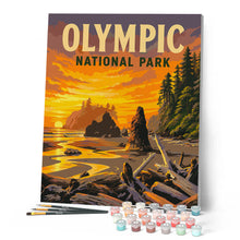 Carica l'immagine nel visualizzatore di Gallery, Dipingere con i numeri - Olympic National Park - Washington
