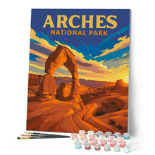 Carica l'immagine nel visualizzatore di Gallery, Dipingere con i numeri - Parco nazionale degli Arches - Utah