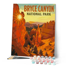 Carica l'immagine nel visualizzatore di Gallery, Dipingere con i numeri - Parco nazionale del Bryce Canyon - Utah