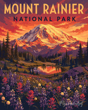 Carica l'immagine nel visualizzatore di Gallery, Dipingere con i numeri - Parco nazionale del Monte Rainier - Washington Figured'Art