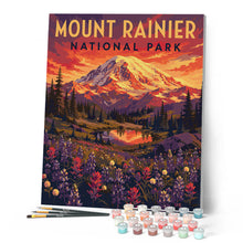 Carica l'immagine nel visualizzatore di Gallery, Dipingere con i numeri - Parco nazionale del Monte Rainier - Washington