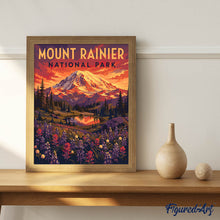 Carica l'immagine nel visualizzatore di Gallery, Dipingere con i numeri - Parco nazionale del Monte Rainier - Washington