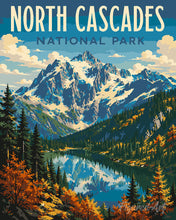 Carica l'immagine nel visualizzatore di Gallery, Dipingere con i numeri - Parco nazionale delle North Cascades - Washington Figured'Art
