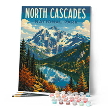 Carica l'immagine nel visualizzatore di Gallery, Dipingere con i numeri - Parco nazionale delle North Cascades - Washington