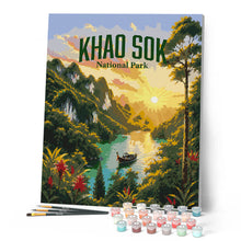 Carica l'immagine nel visualizzatore di Gallery, Dipingere con i numeri - Parco nazionale di Khao Sok