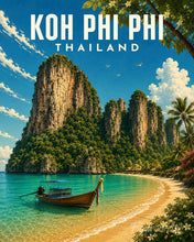 Carica l'immagine nel visualizzatore di Gallery, Dipingere con i numeri - Poster di viaggio Isole Phi Phi Figured'Art