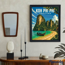 Carica l'immagine nel visualizzatore di Gallery, Dipingere con i numeri - Poster di viaggio Isole Phi Phi