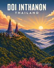 Carica l'immagine nel visualizzatore di Gallery, Dipingere con i numeri - Poster di viaggio Doi Inthanon Figured'Art