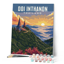 Carica l'immagine nel visualizzatore di Gallery, Dipingere con i numeri - Poster di viaggio Doi Inthanon