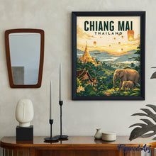 Carica l'immagine nel visualizzatore di Gallery, Dipingere con i numeri - Poster di viaggio Chiang Mai