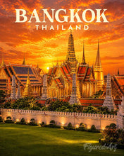 Carica l'immagine nel visualizzatore di Gallery, Dipingere con i numeri - Poster di viaggio Bangkok, Gran Palazzo Reale Figured'Art