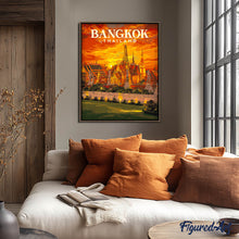 Carica l'immagine nel visualizzatore di Gallery, Dipingere con i numeri - Poster di viaggio Bangkok, Gran Palazzo Reale