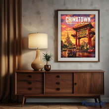 Carica l'immagine nel visualizzatore di Gallery, Dipingere con i numeri - Poster di viaggio Bangkok, Luci di Chinatown