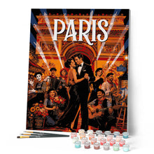 Carica l'immagine nel visualizzatore di Gallery, Dipingere con i numeri - Poster di viaggio Cabaret a Parigi