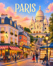 Carica l'immagine nel visualizzatore di Gallery, Dipingere con i numeri - Poster di viaggio Sacré-Cœur di Parigi Figured'Art